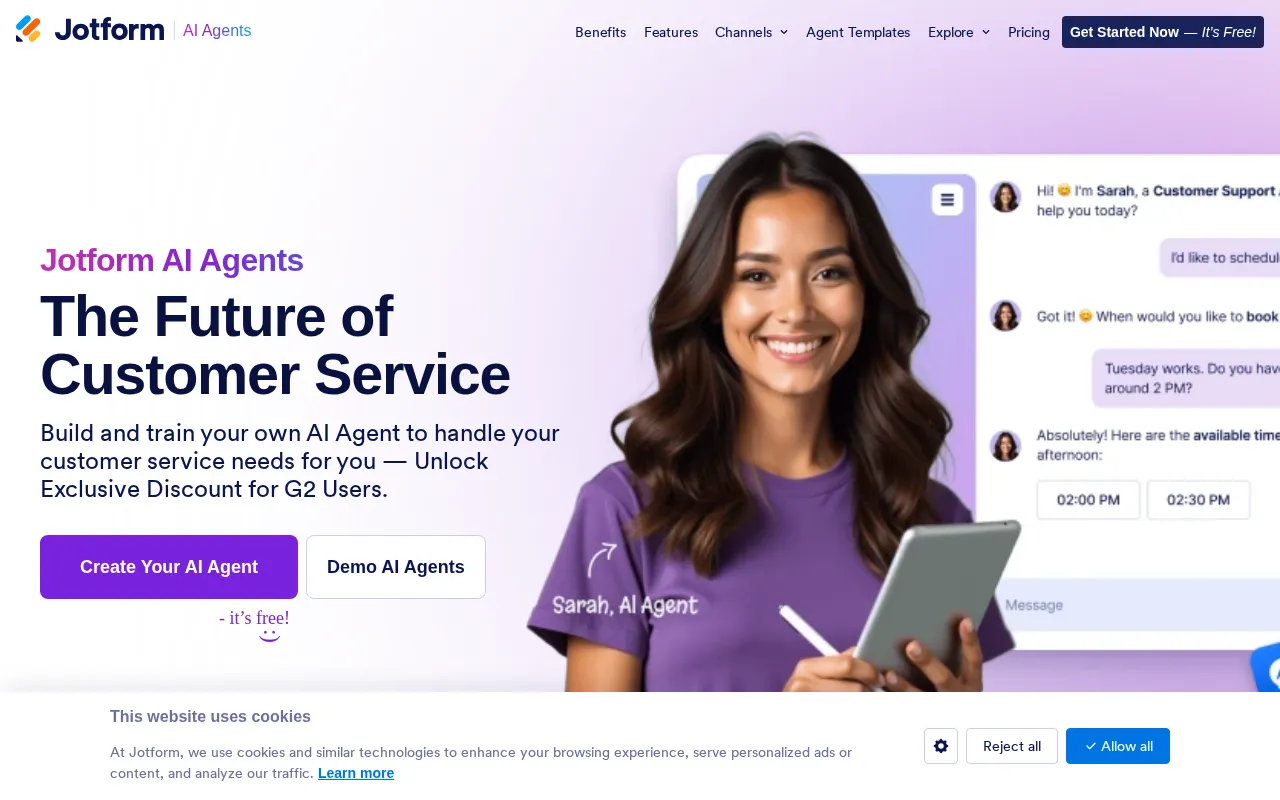 Jotform AI Agents — preview screenshot