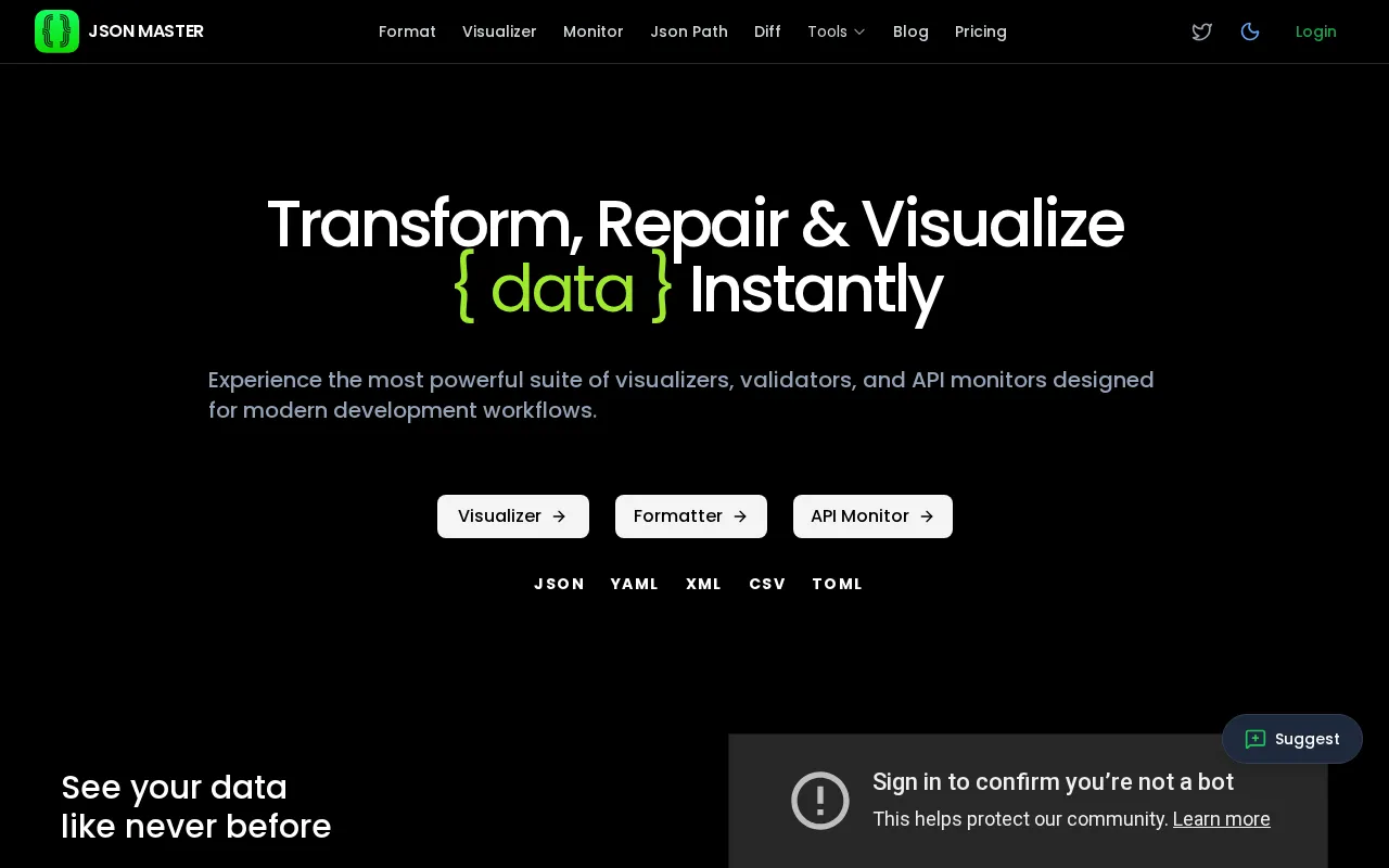 JSONMASTER — preview screenshot