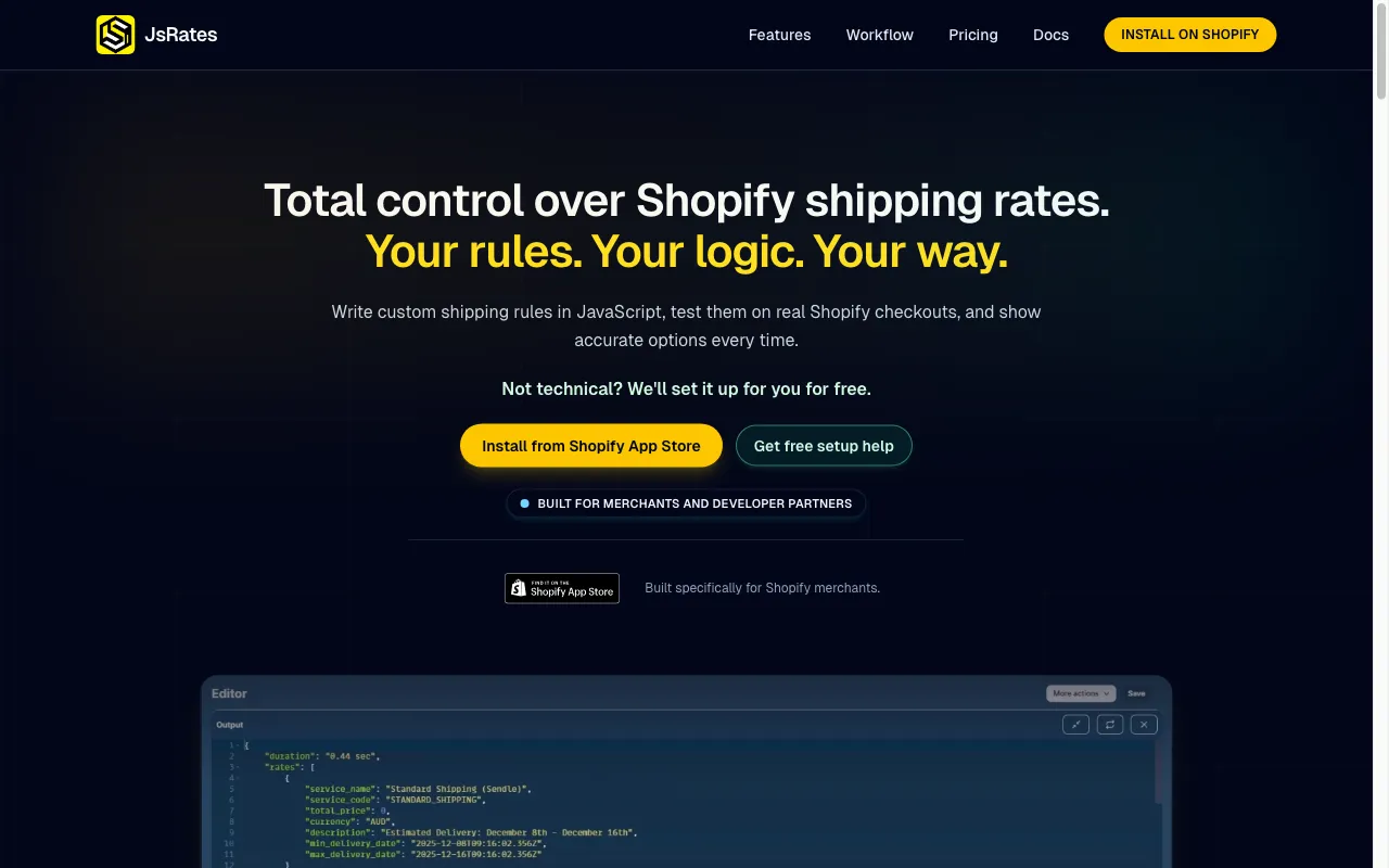 JsRates — preview screenshot