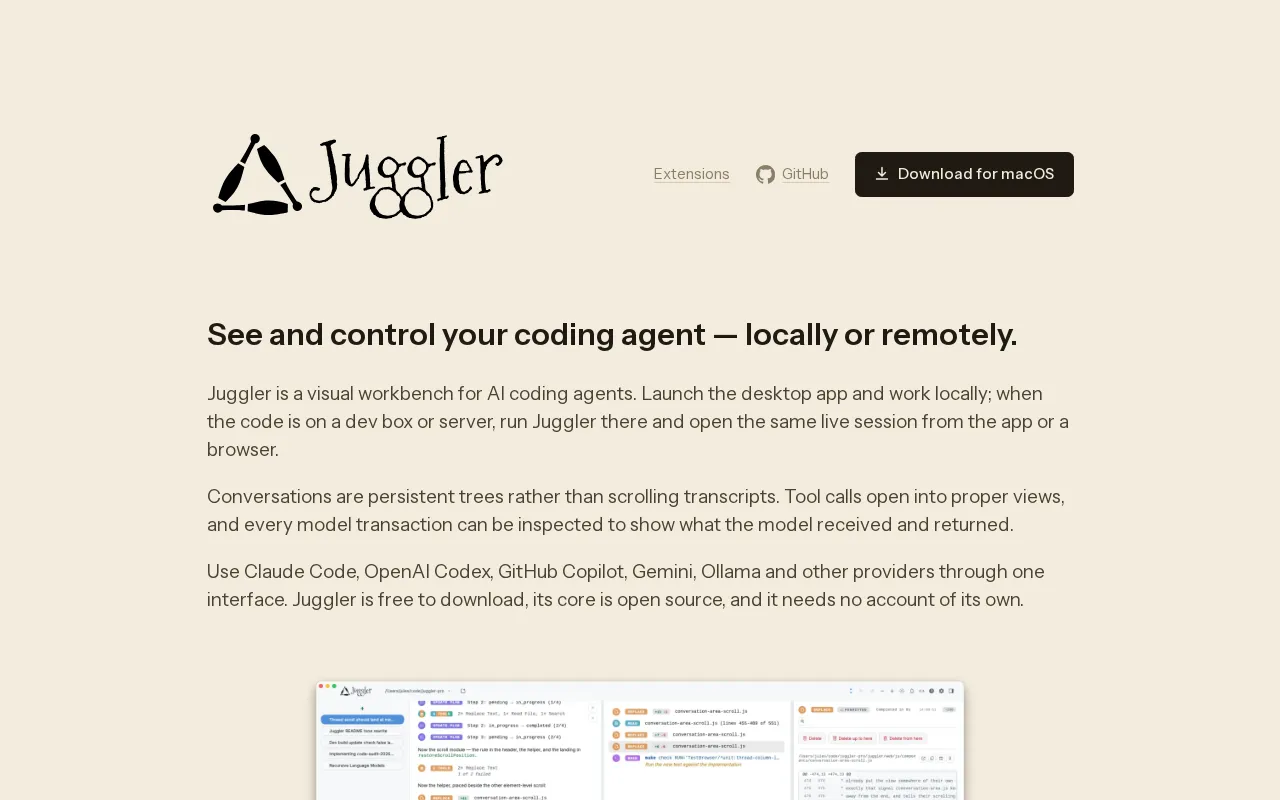 Juggler — preview screenshot