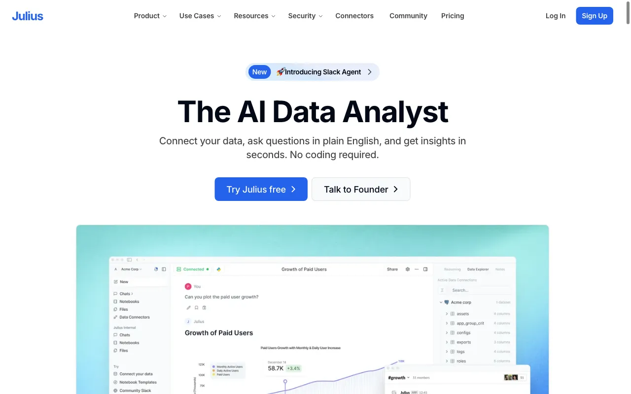 Julius AI — preview screenshot