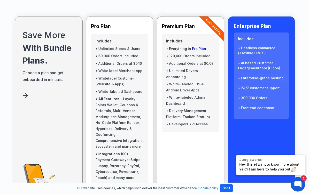 JungleWorks — pricing page