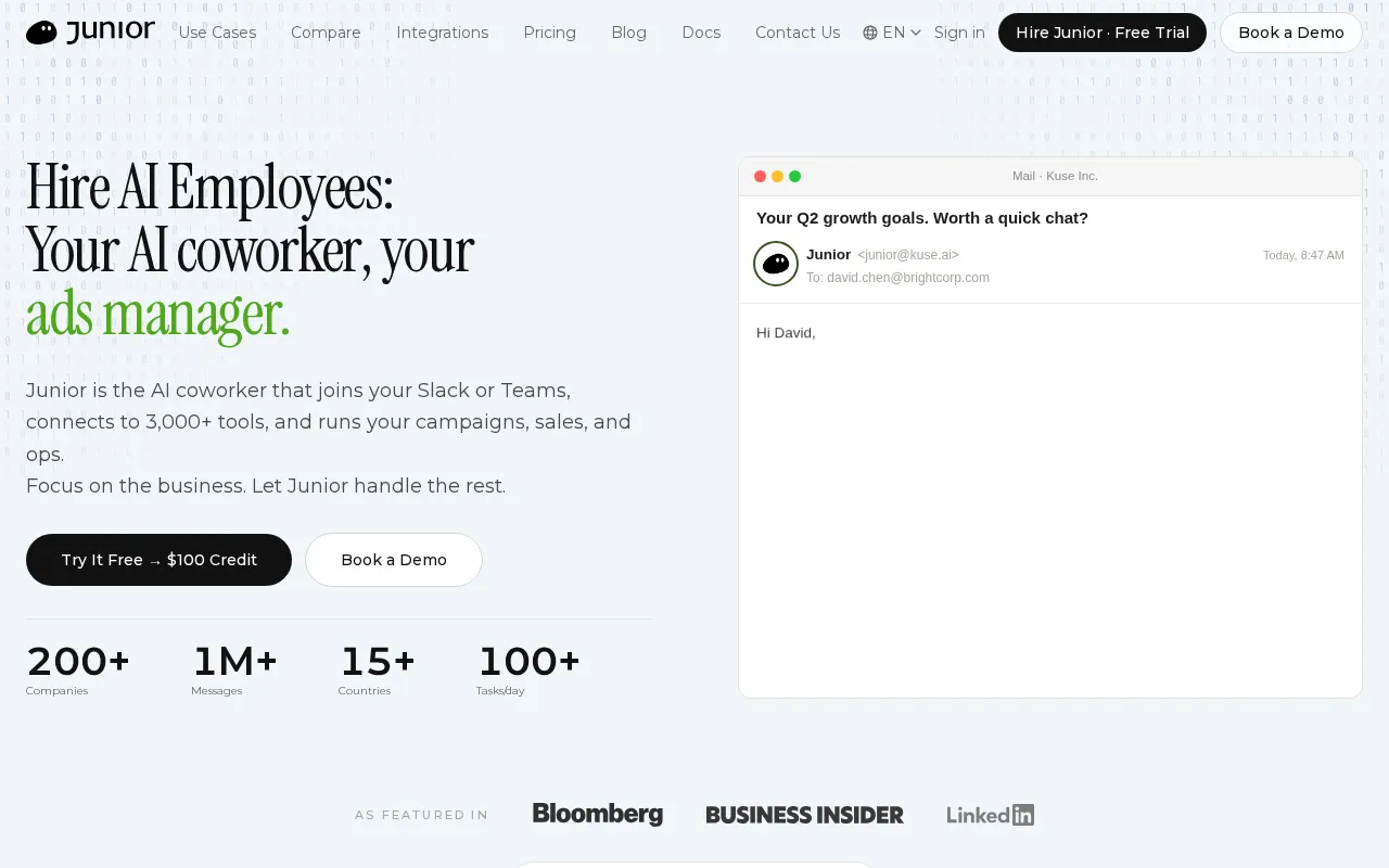 Junior.so — preview screenshot