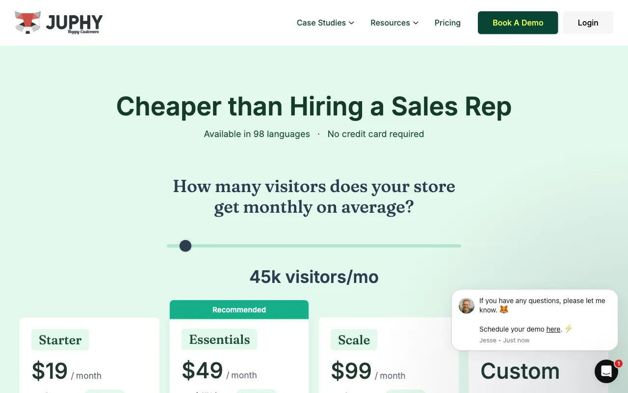 Juphy 3.0 — pricing page