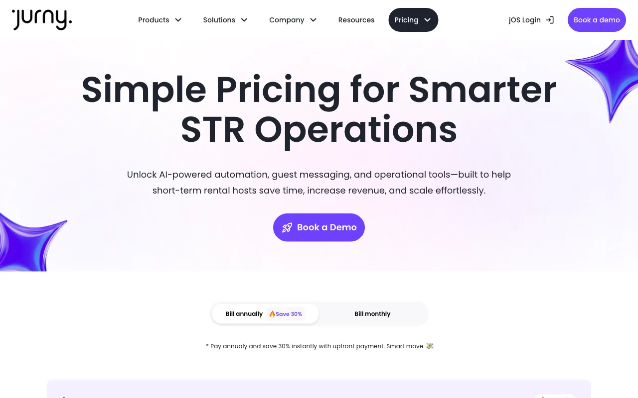 Jurny — pricing page