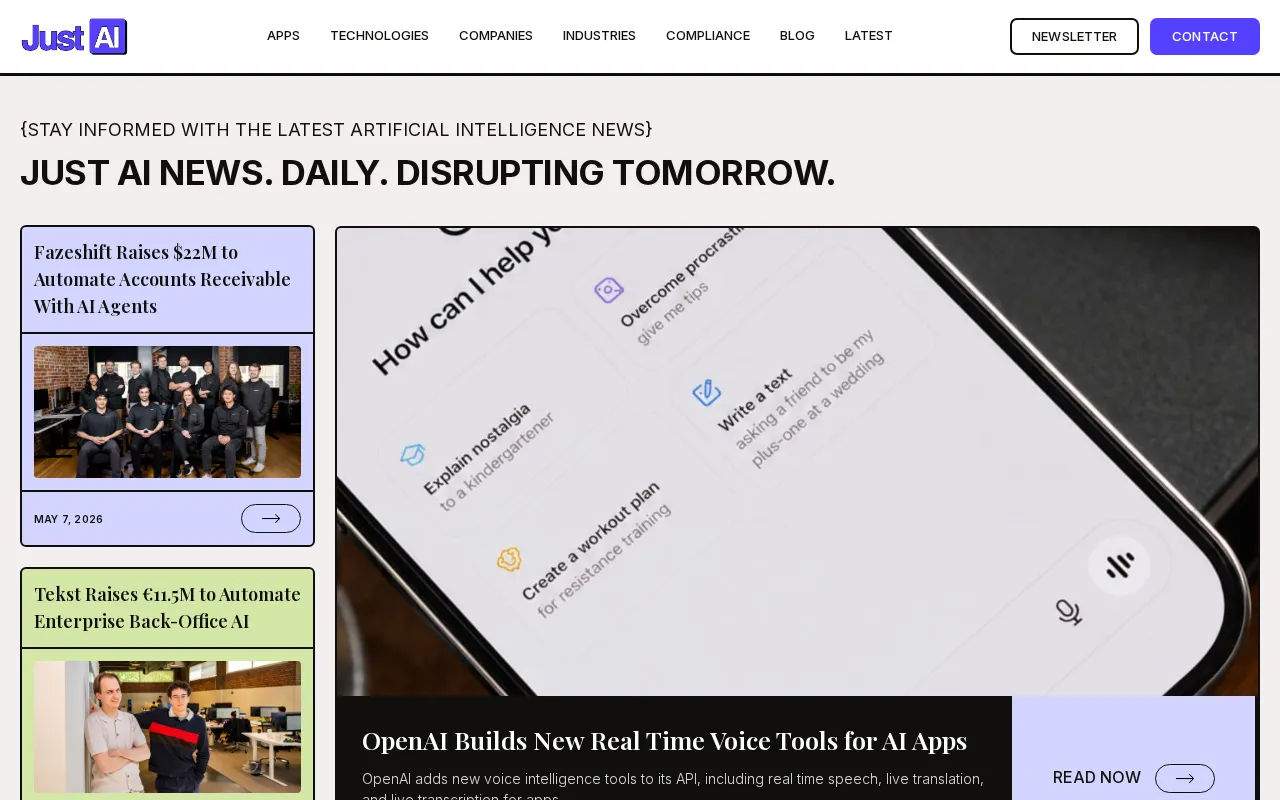 Just AI News — preview screenshot
