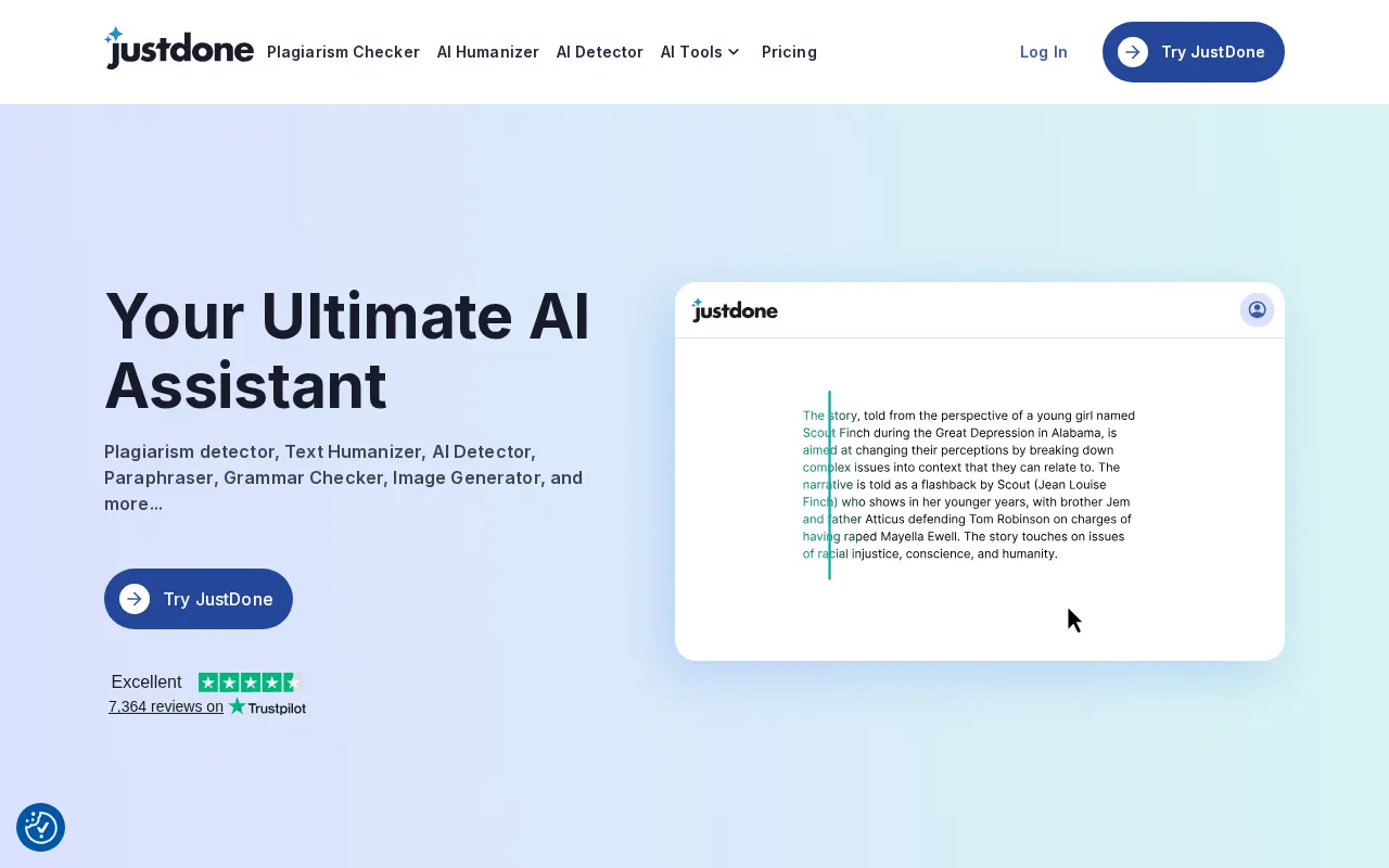 JustDone AI — preview screenshot