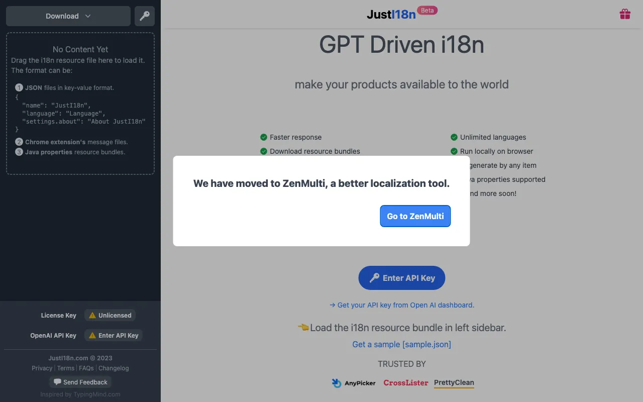 JustI18n — preview screenshot