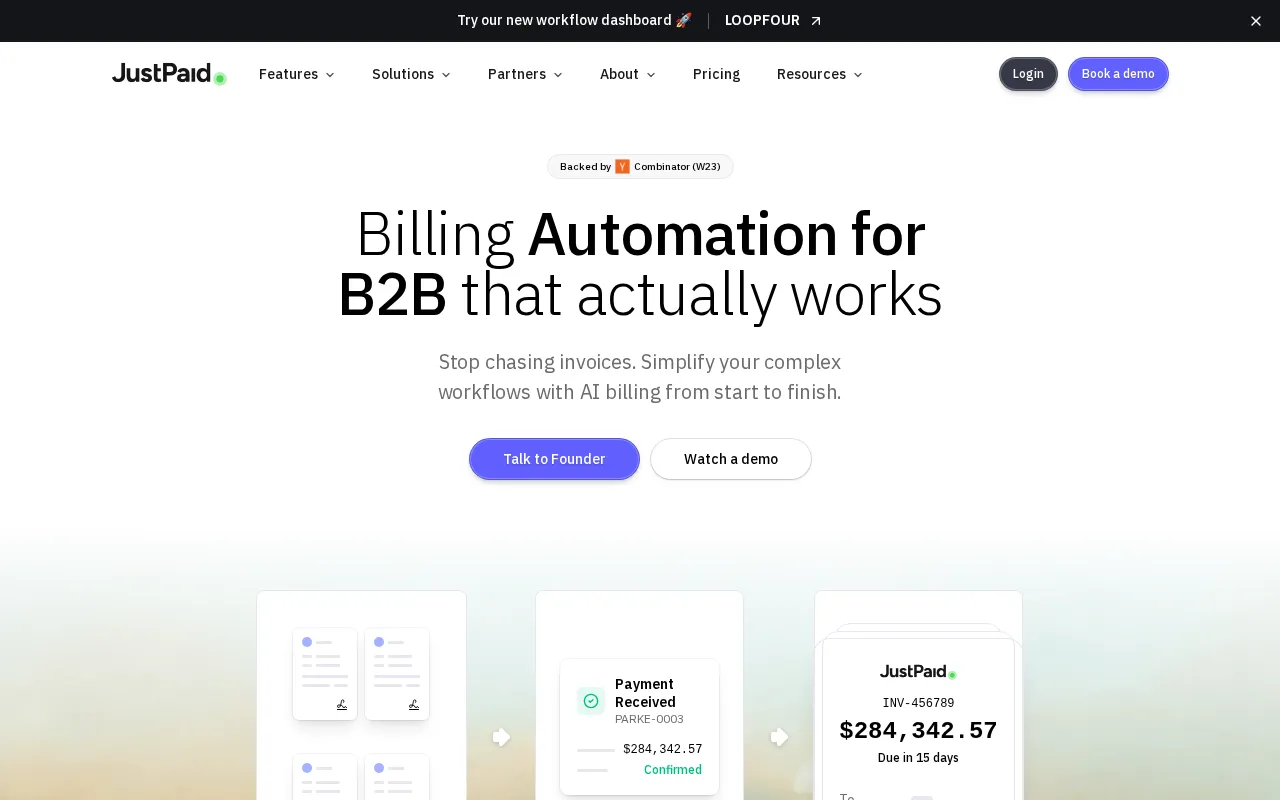JustPaid — preview screenshot
