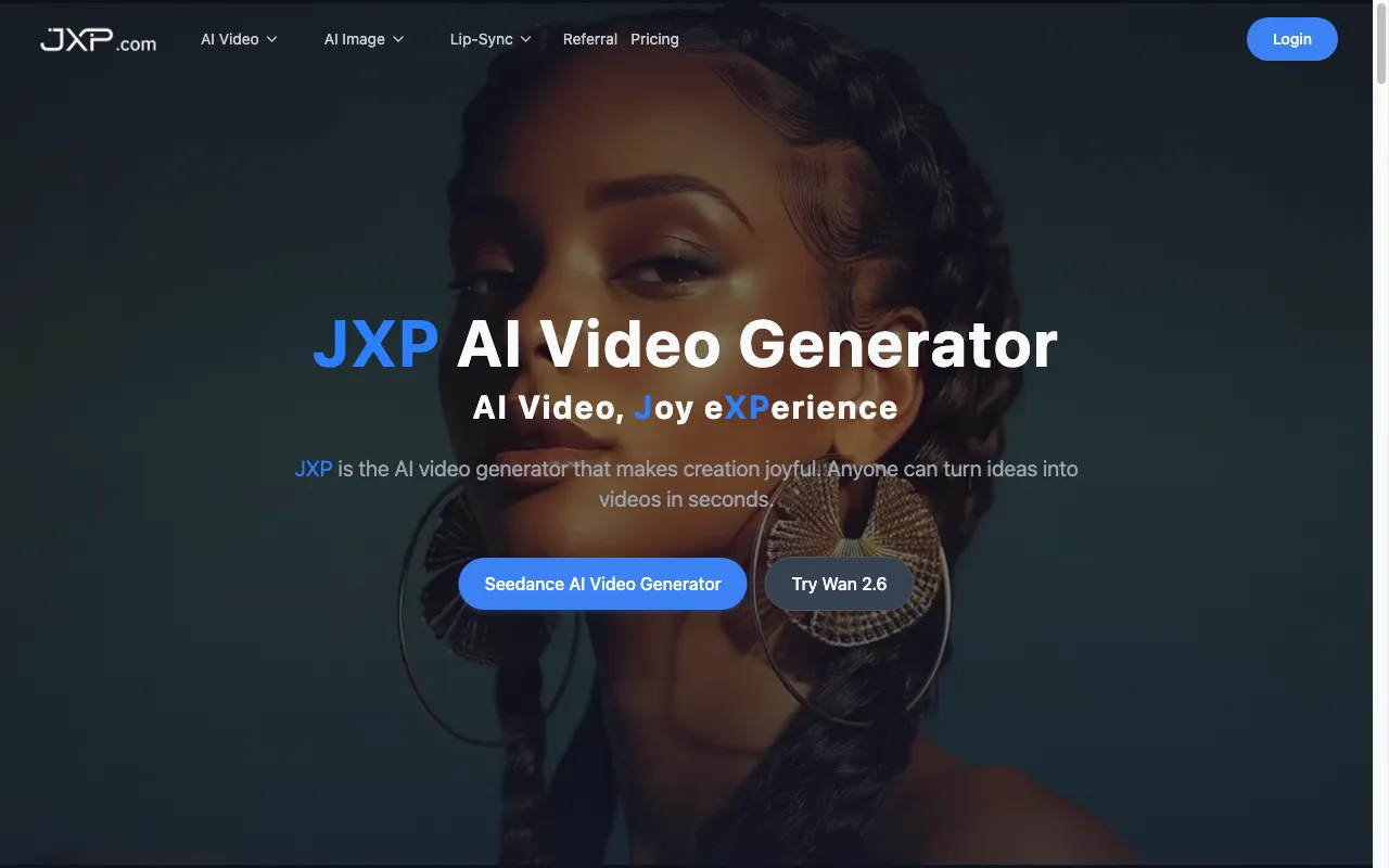 JXP AI Video Generator — preview screenshot
