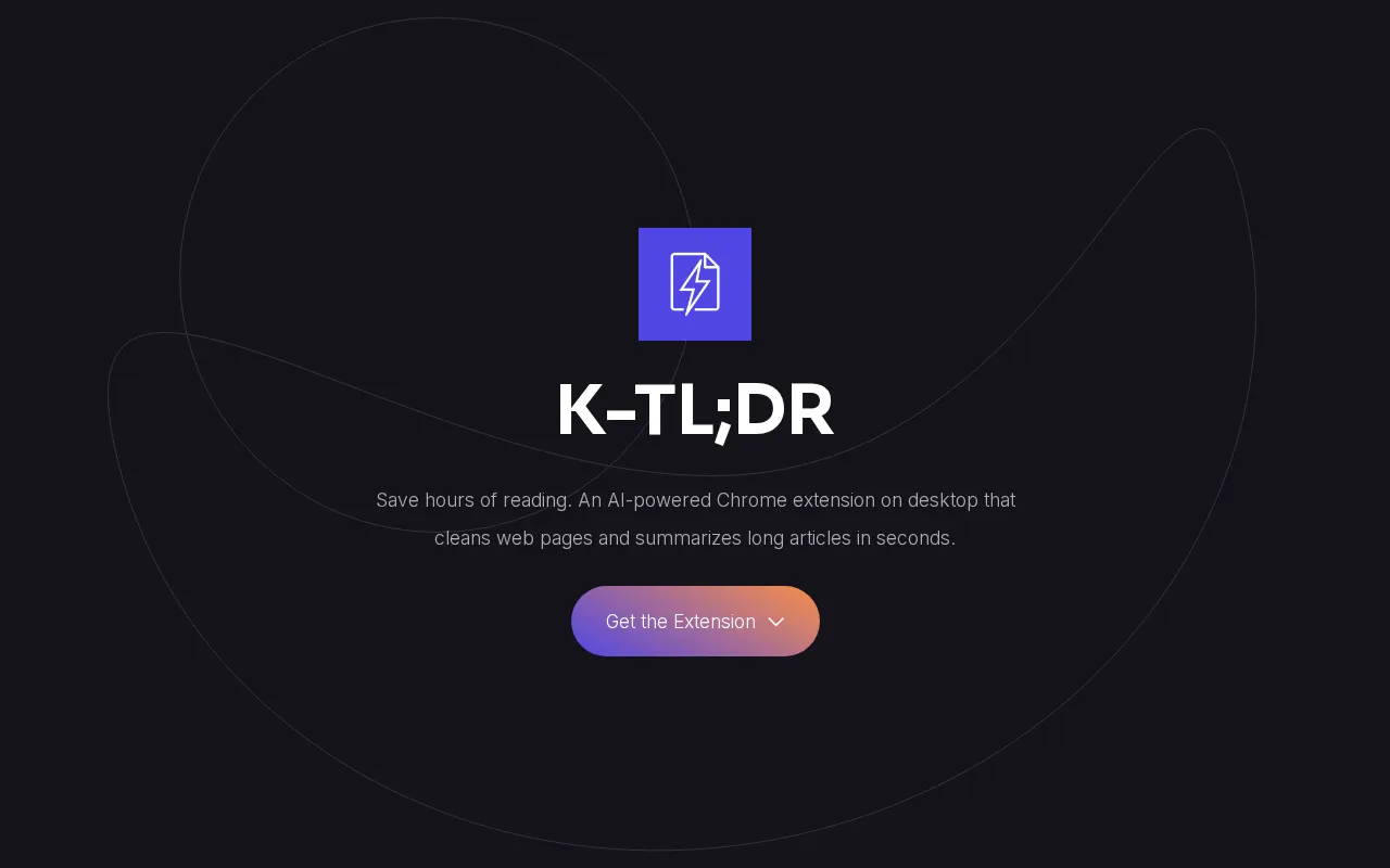 K-TL;DR — preview screenshot
