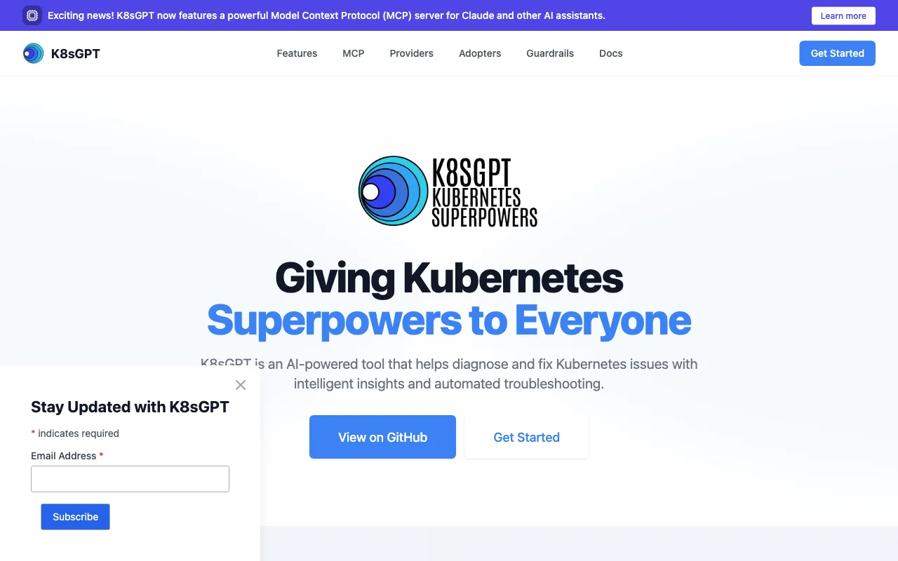 K8sGPT — preview screenshot