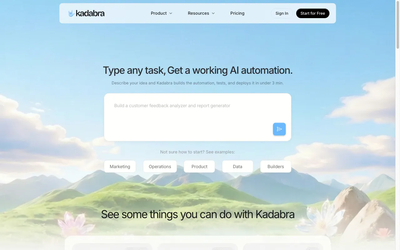 Kadabra — preview screenshot