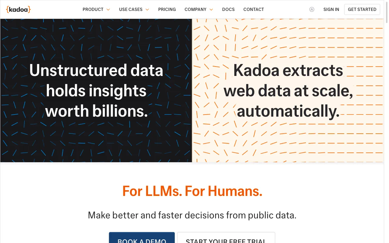 Kadoa — preview screenshot