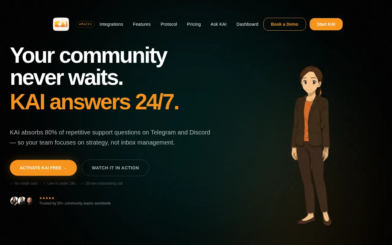 KAI by AmaZix — pricing page
