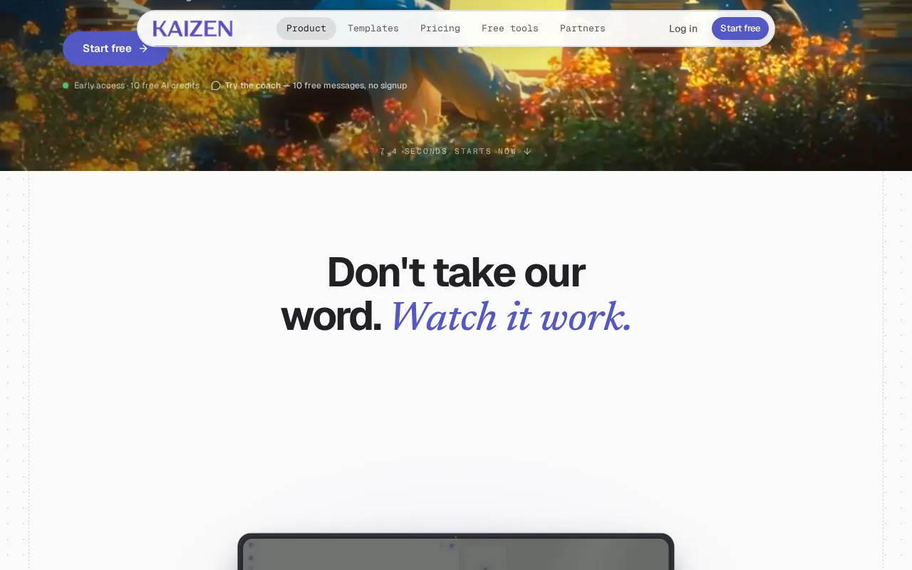 KaizenCV — preview screenshot