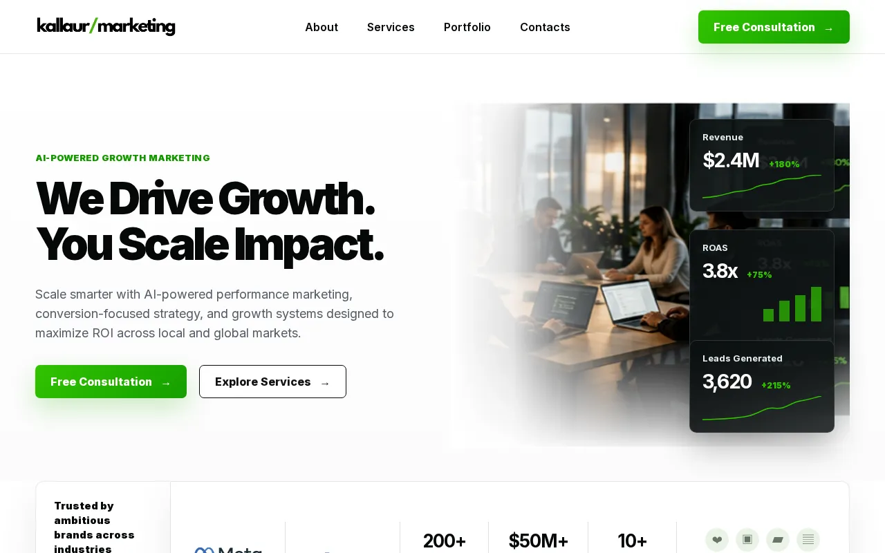 Kallaur Marketing Agency — preview screenshot