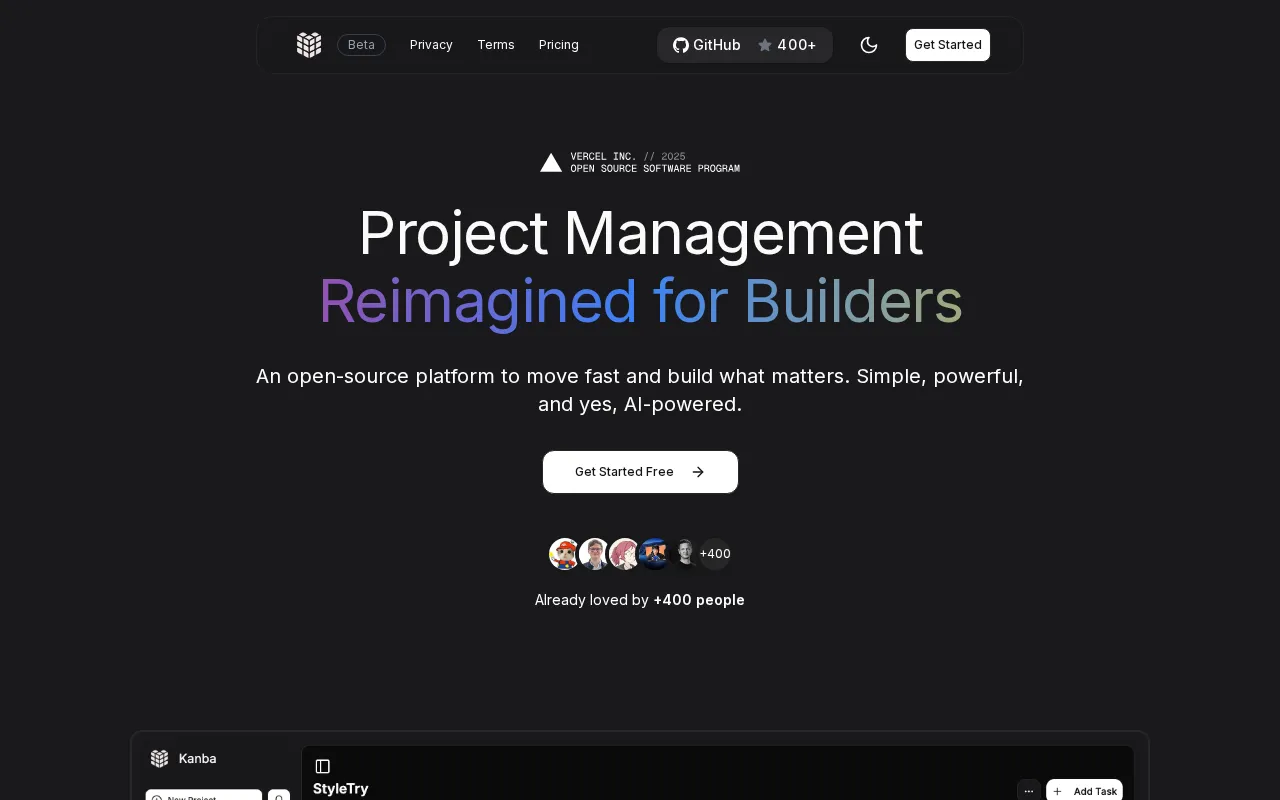 Kanba — pricing page