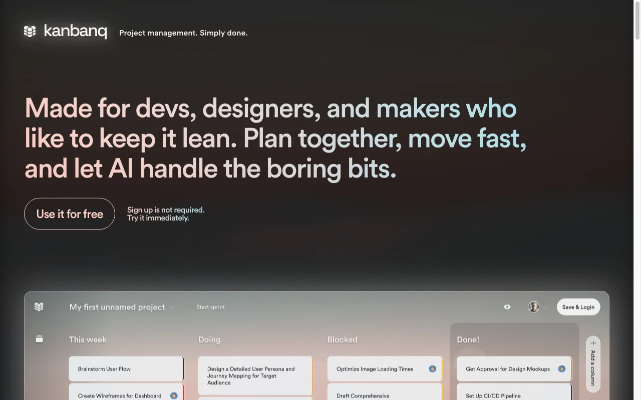 Kanbanq — preview screenshot