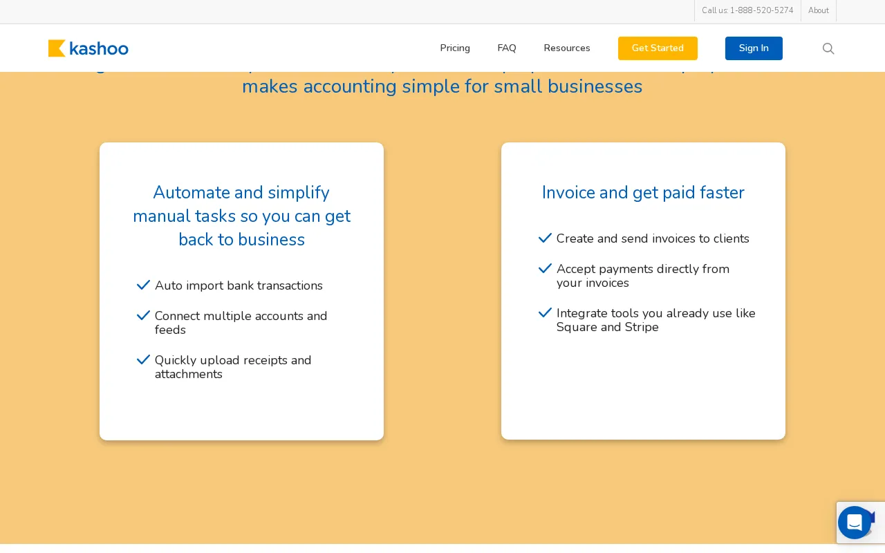 Kashoo — pricing page