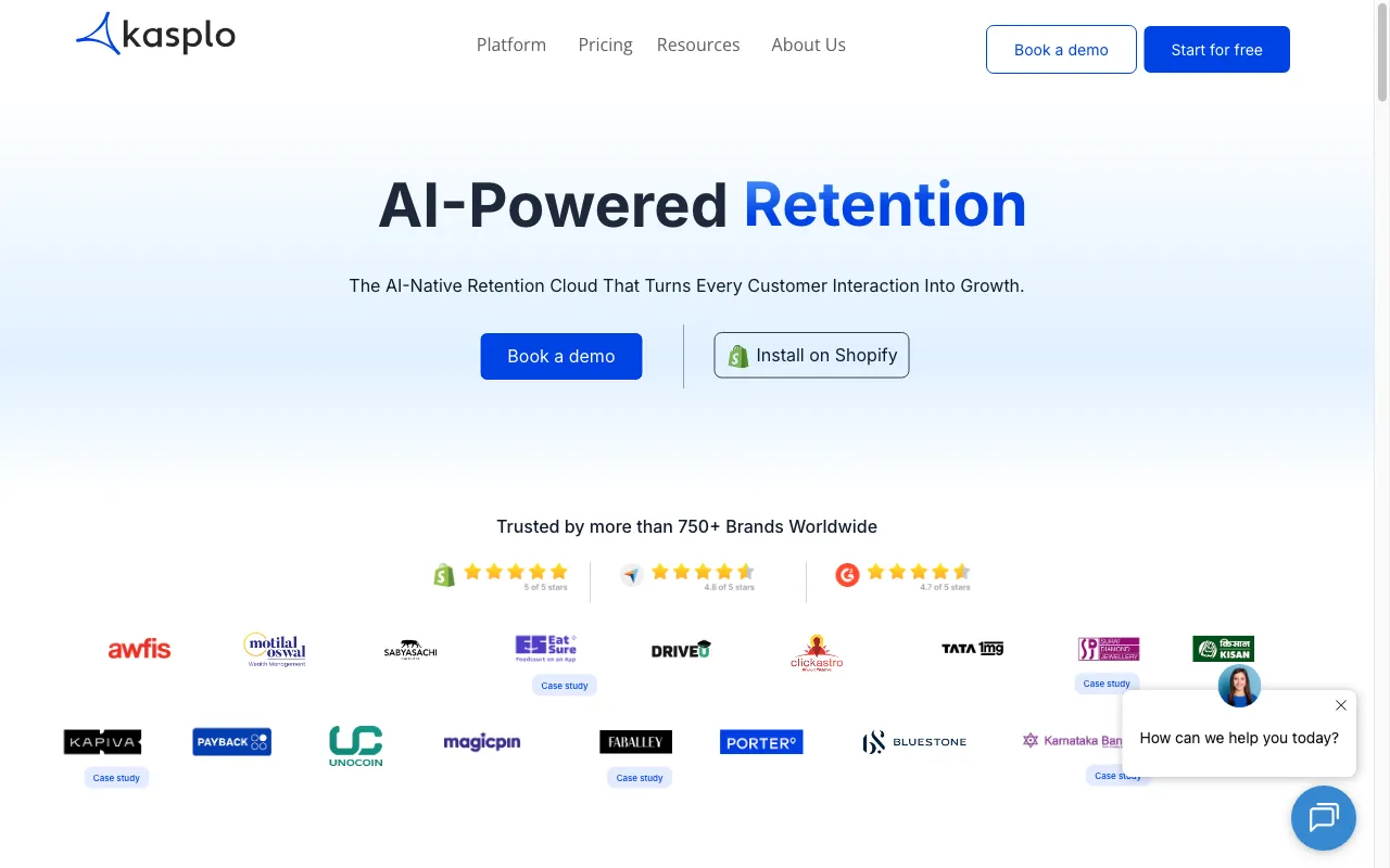 Kasplo: All-in-One Marketing Automation & Retention Platform for Businesses — preview screenshot