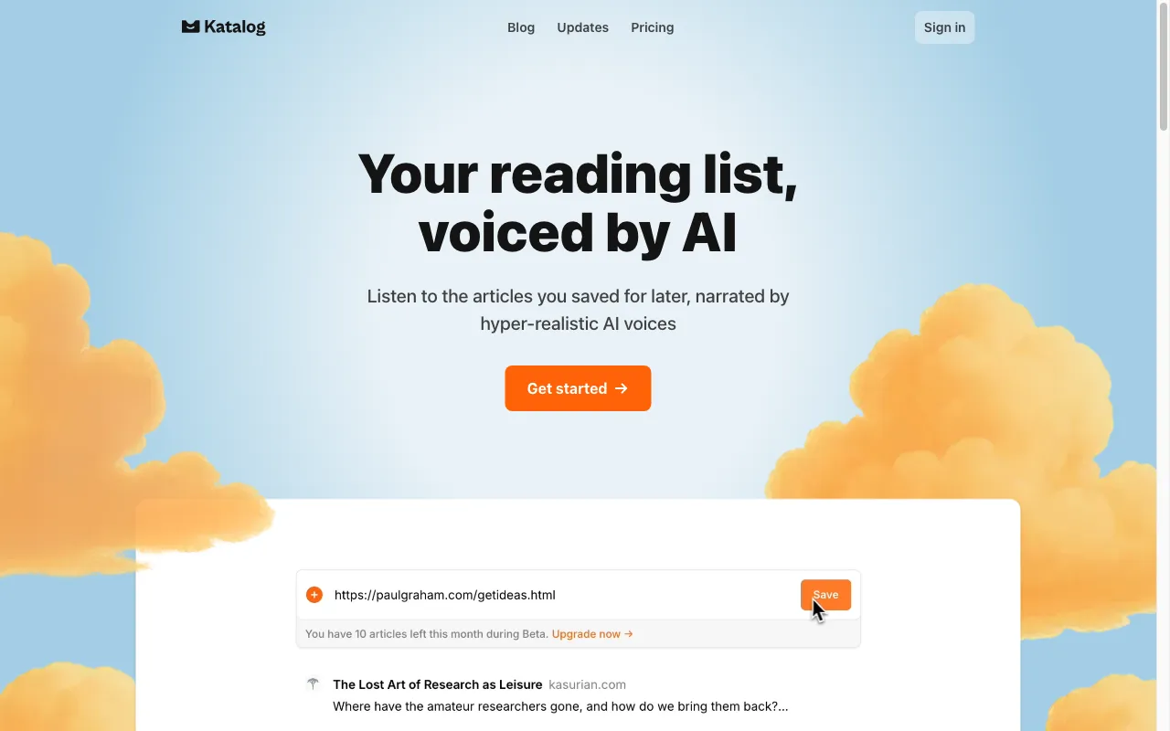 Katalog — preview screenshot