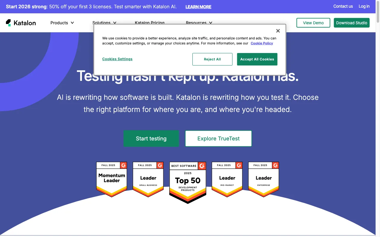 Katalon Studio — preview screenshot
