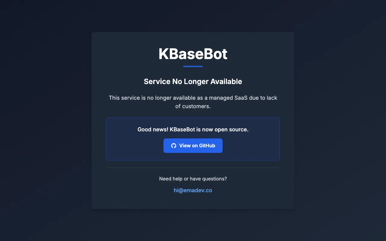 KBaseBot — preview screenshot