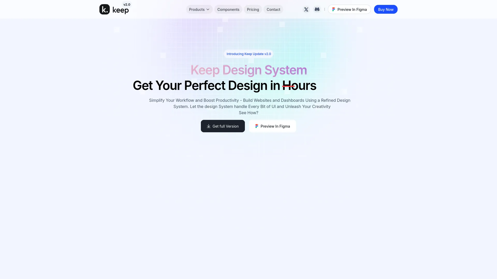 Keep Design System — preview screenshot
