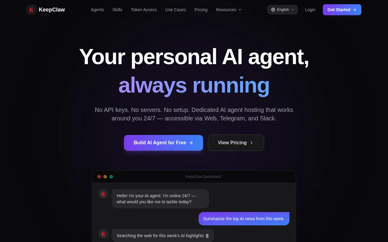 KeepClaw — preview screenshot
