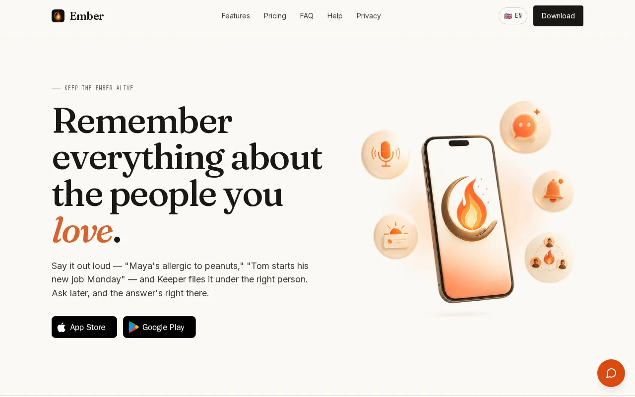Ember — preview screenshot