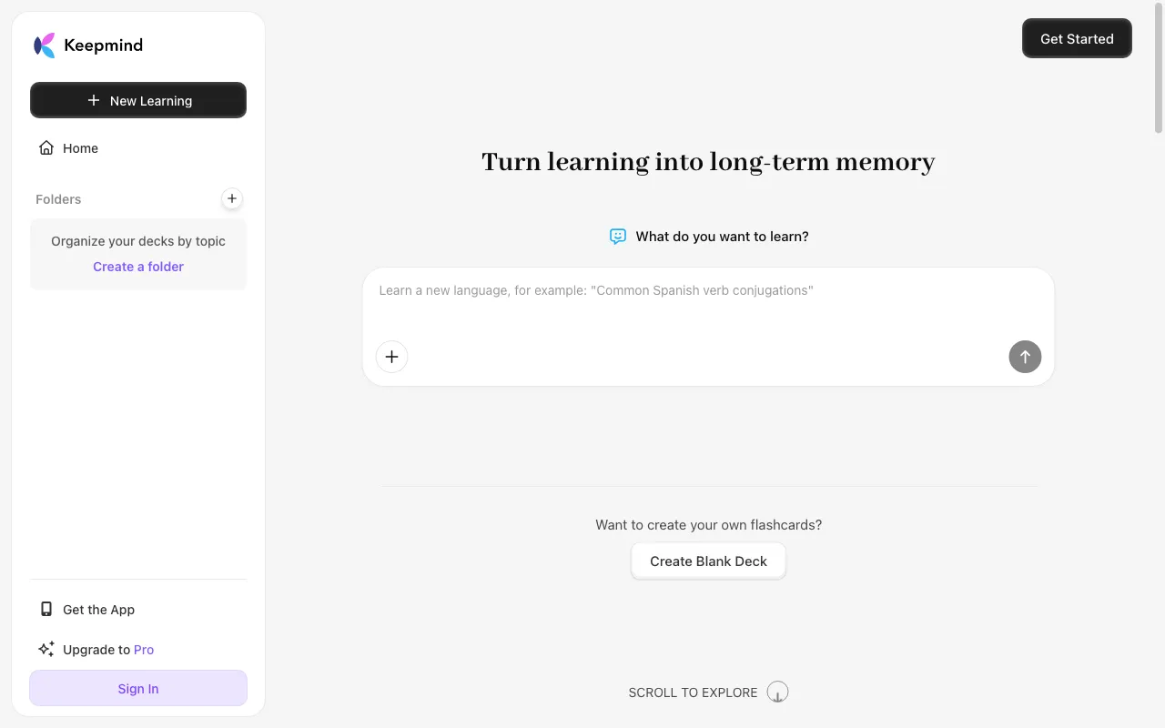 Keepmind — preview screenshot
