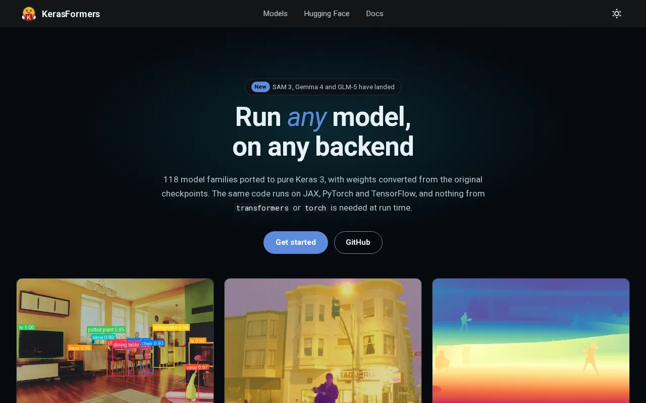 KerasFormers — preview screenshot