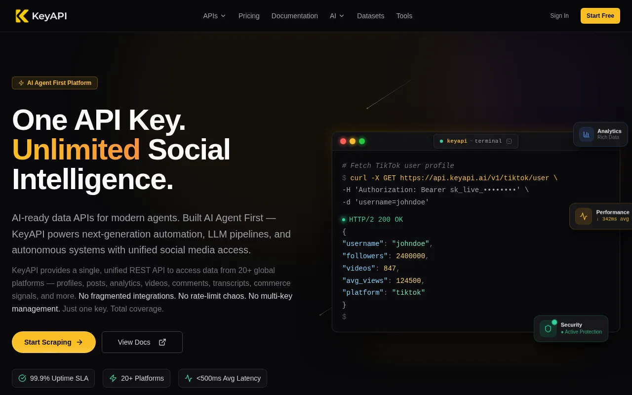 KeyAPI.ai — preview screenshot
