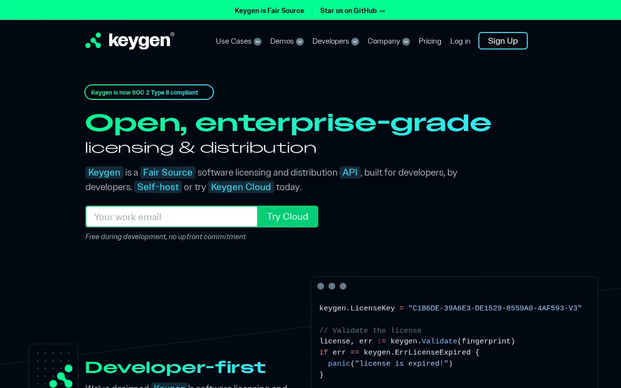 Keygen — preview screenshot