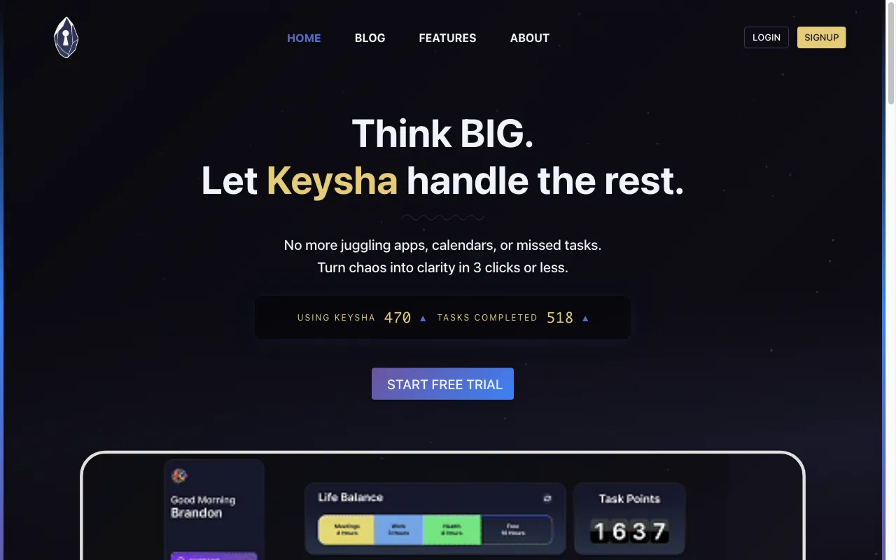 Keysha AI — preview screenshot