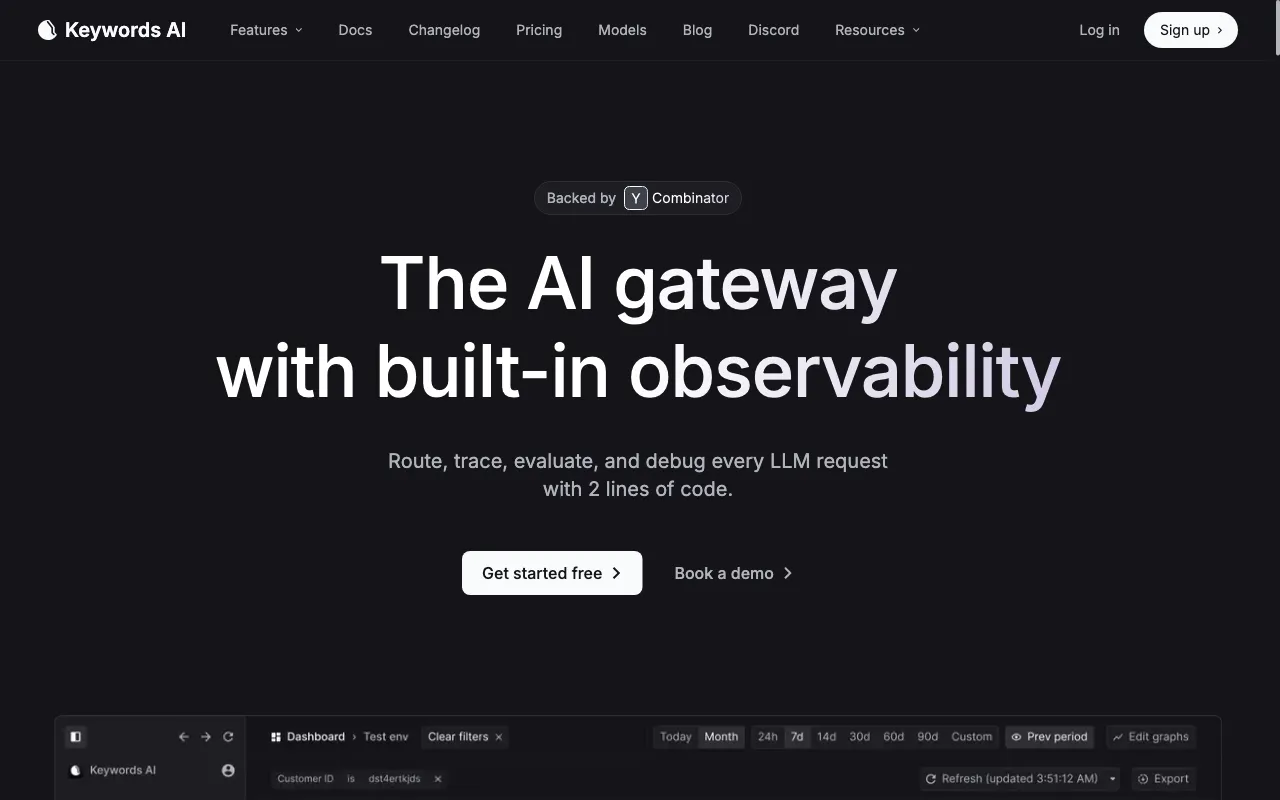 Keywords AI — preview screenshot