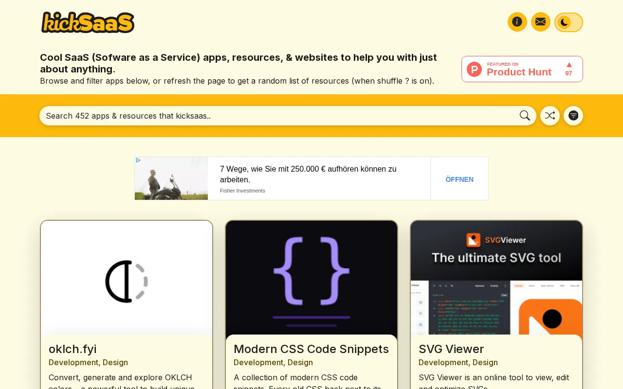 kickSaas — preview screenshot