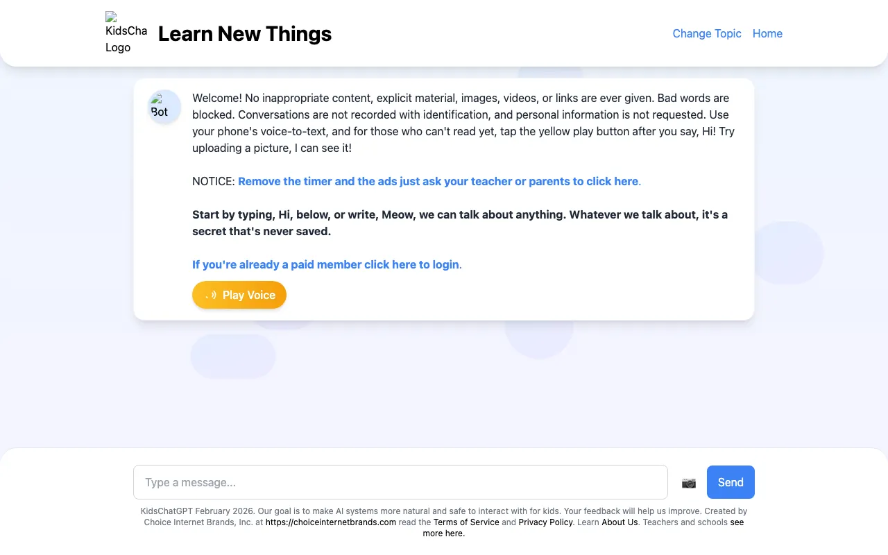 Kids ChatGPT — preview screenshot