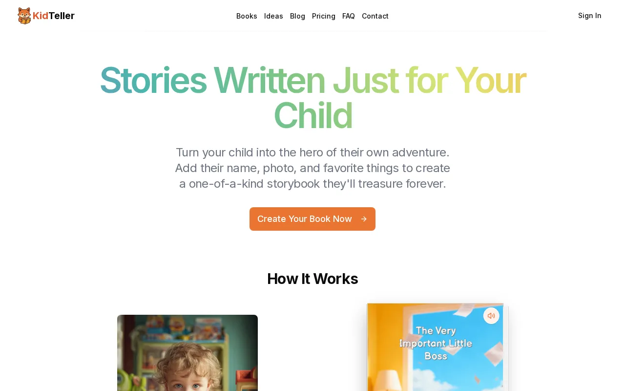KidTeller — pricing page