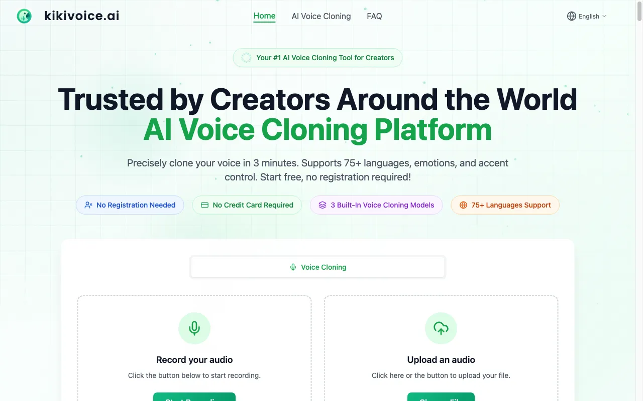 kikivoice.ai — preview screenshot