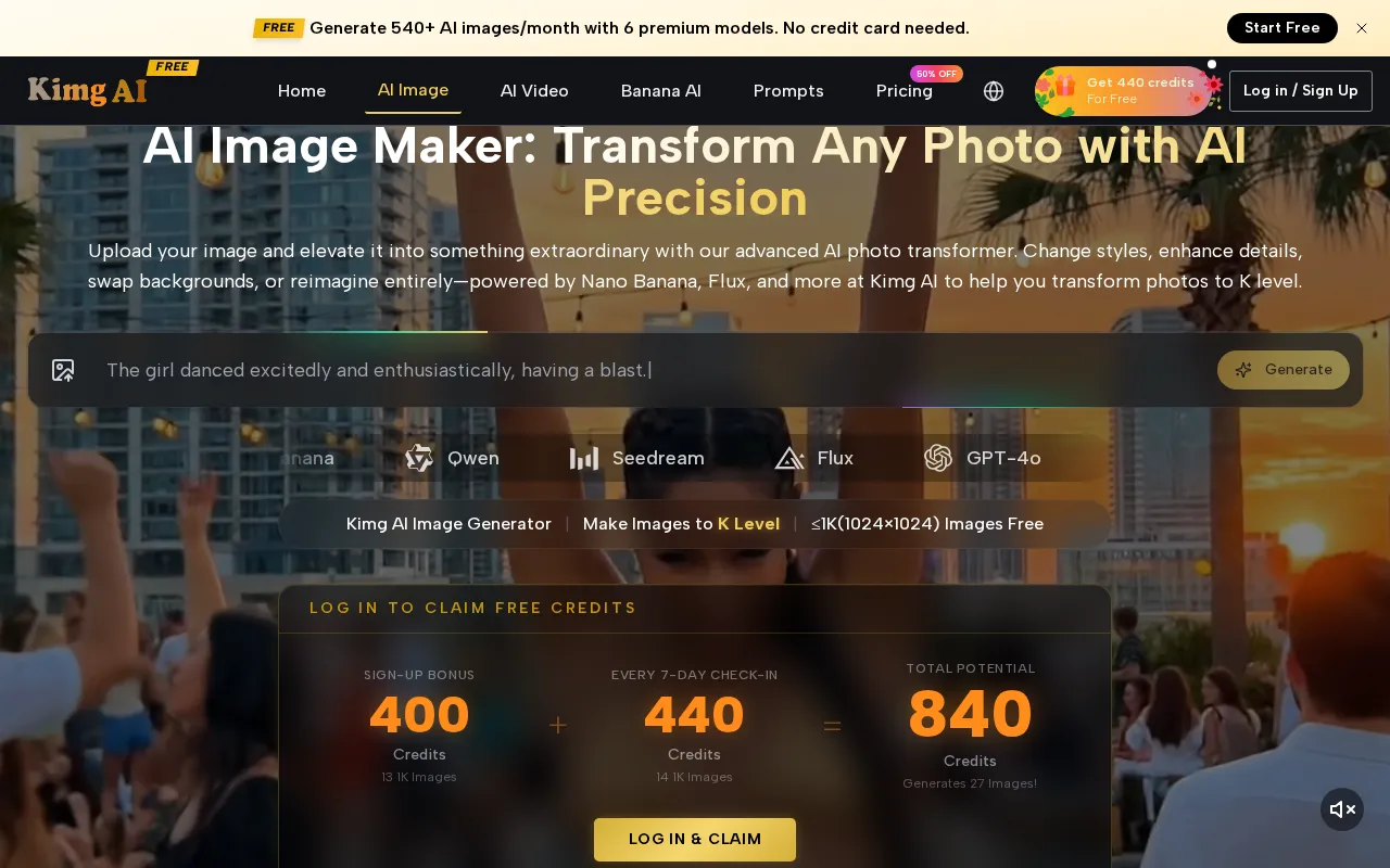 Kimg AI Image Maker — preview screenshot