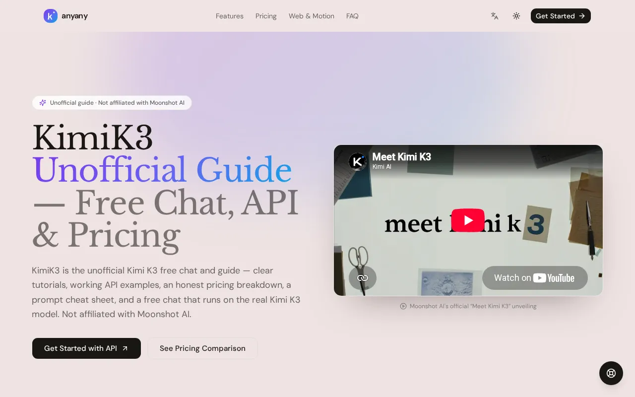kimik3 ai — preview screenshot