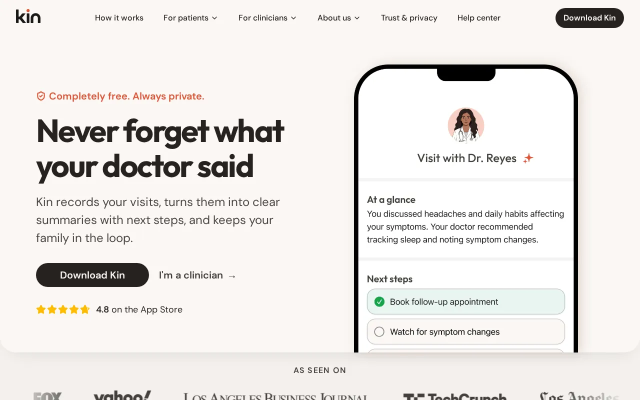 Kin Health — preview screenshot