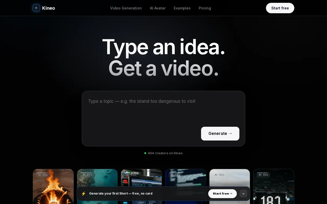 Kineo — preview screenshot