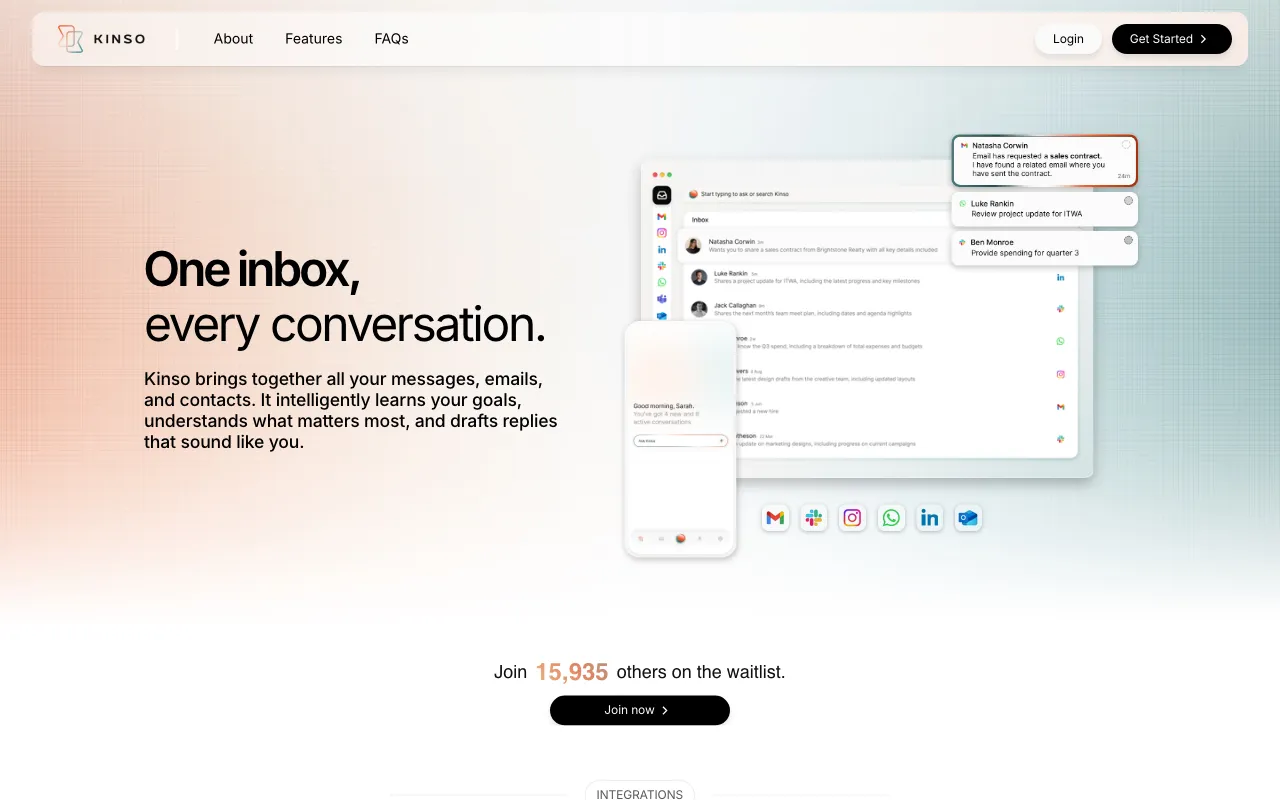 Kinso AI — preview screenshot