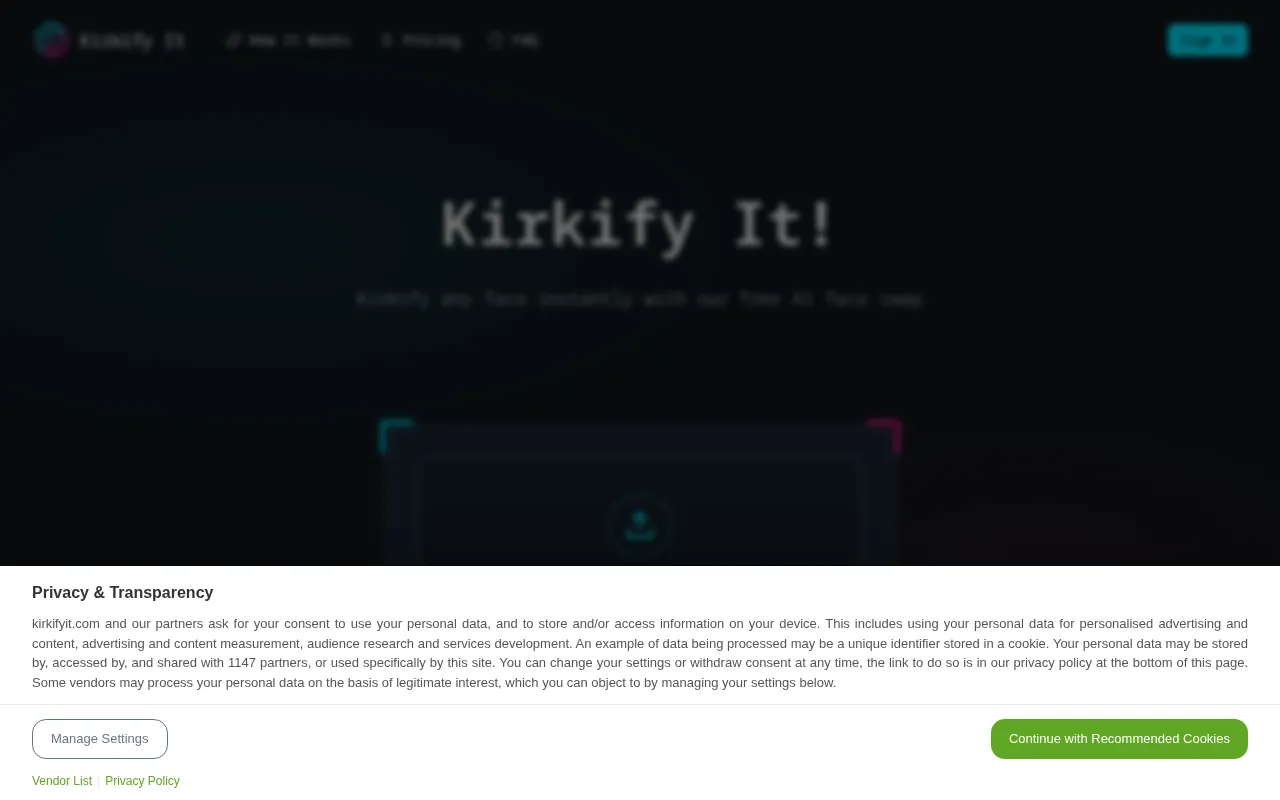 Kirkify It — preview screenshot