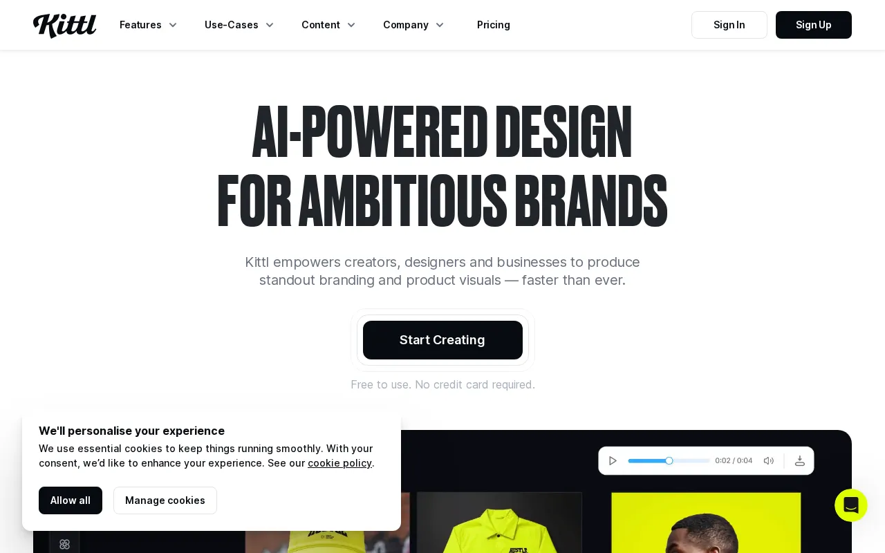 Kittl — preview screenshot