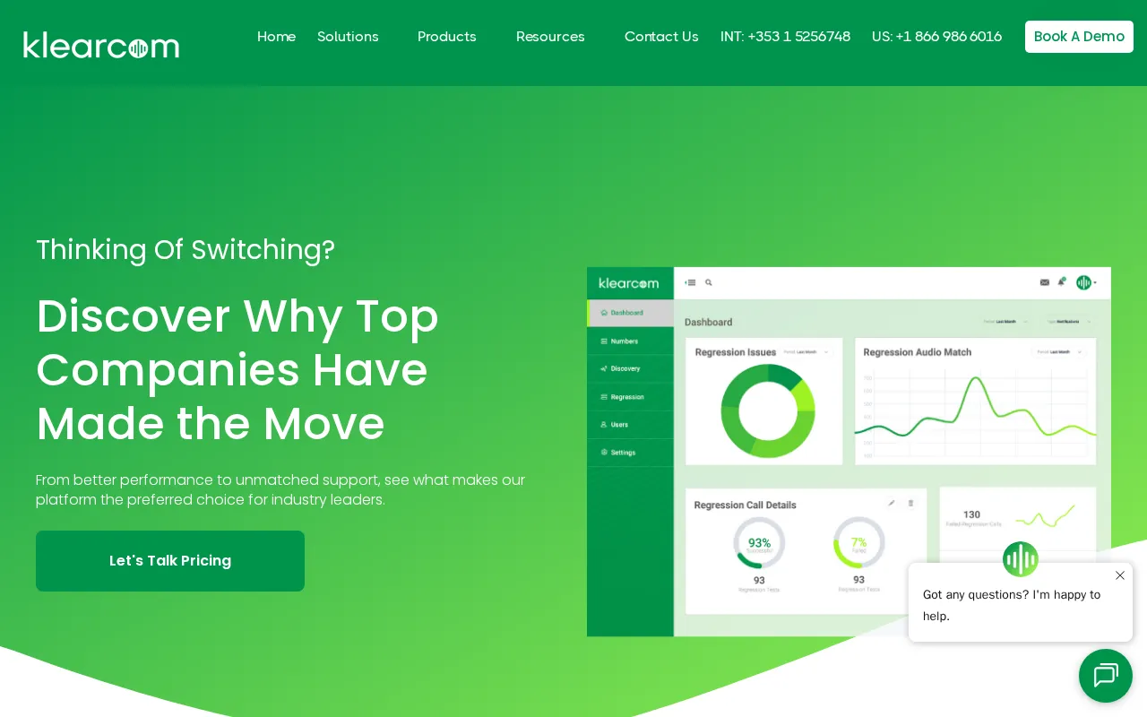 Klearcom — pricing page