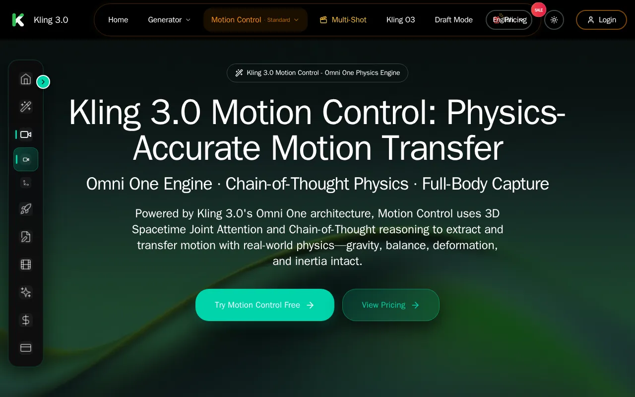 Kling 3.0 Motion Control — preview screenshot